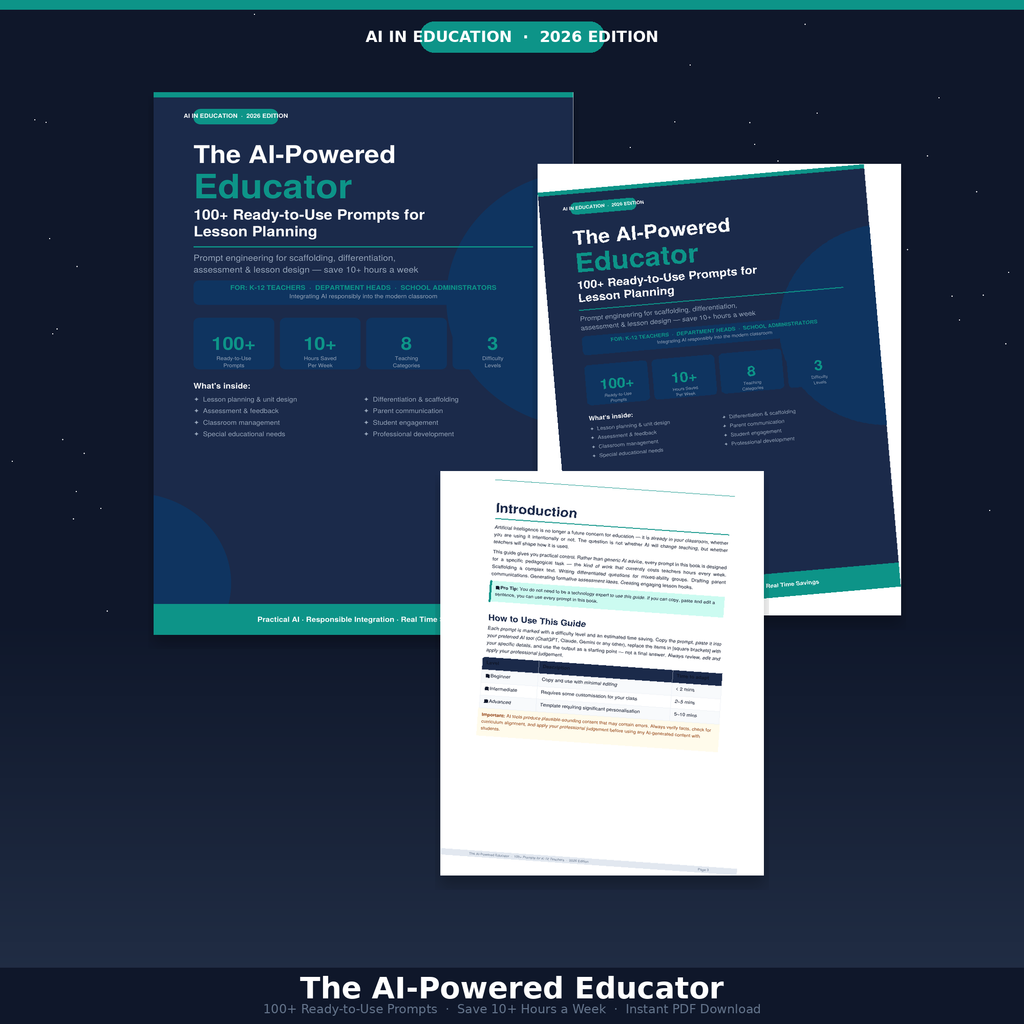 The AI-Powered Educator — 100+ Prompts for Lesson Planning PDF