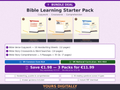 Bible Learning Starter Pack — Copywork, Crosswords &amp; Comprehension PDFs