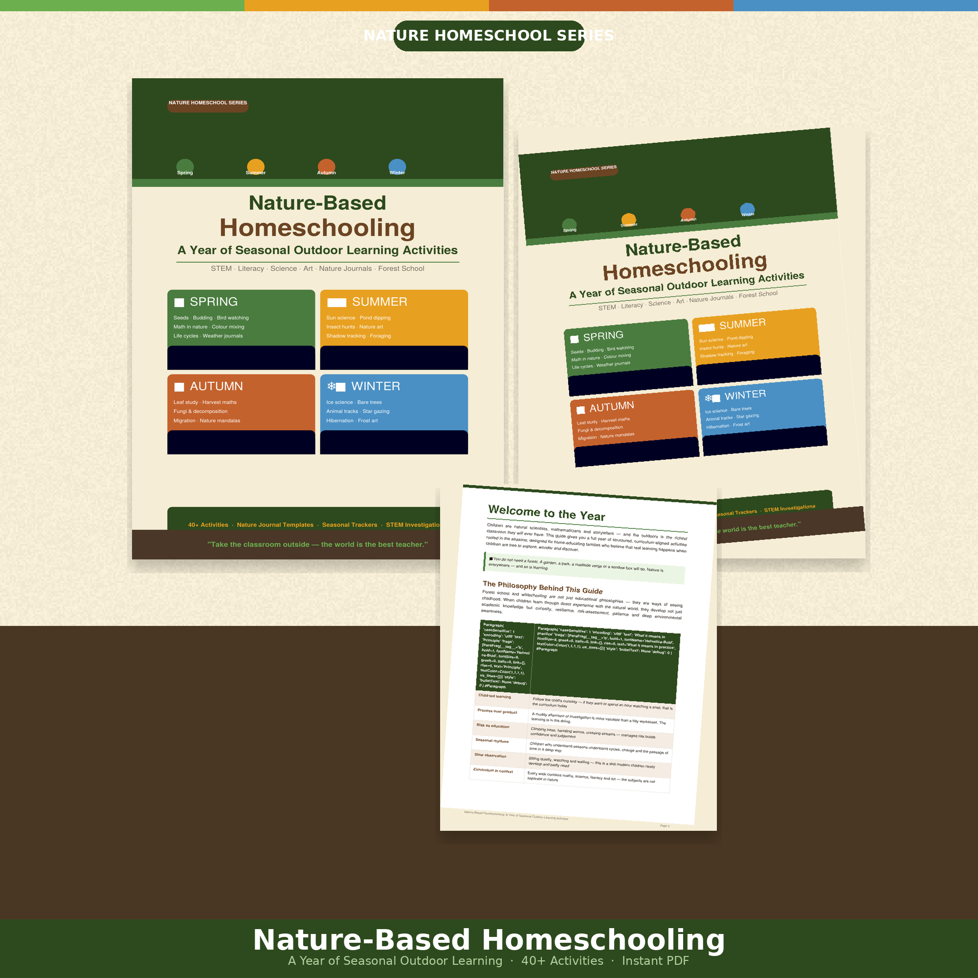 Nature-Based Homeschooling: A Year of Seasonal Outdoor Learning Activities PDF